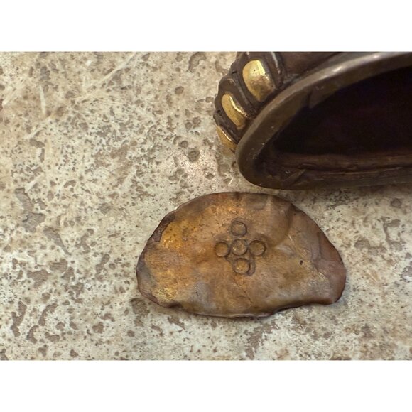 19th Century Tibetan Buddha Bronze Statue 3" Tall - Picture 8 of 9